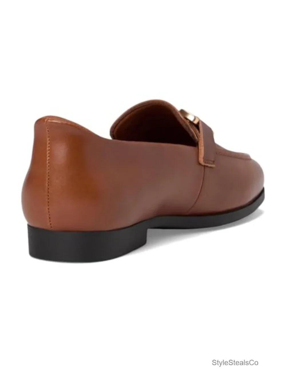 Leather Hands-Free Slip-On Loafers Moc Toe with Cushioned Insole